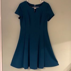 Teal A-Line Dress